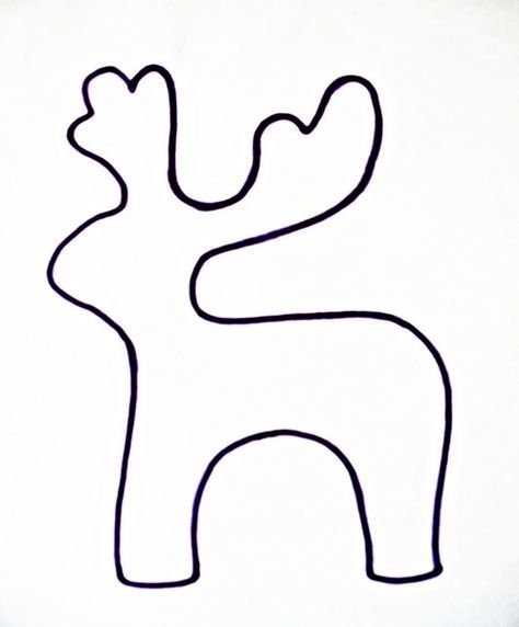 Шаблон оленя
