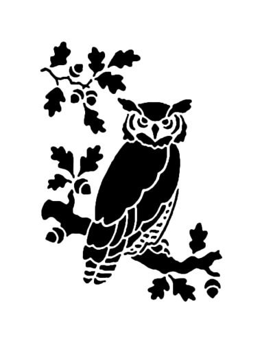 Трафарет "птицы на ветках"