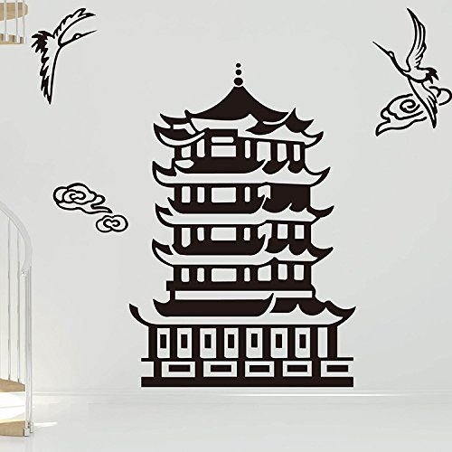 Трафарет китайского дома