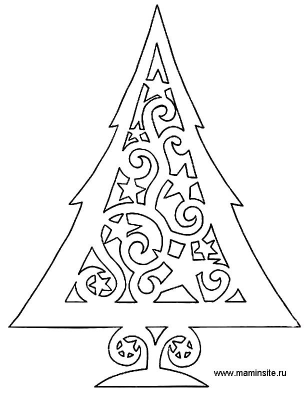 Елочка шаблон