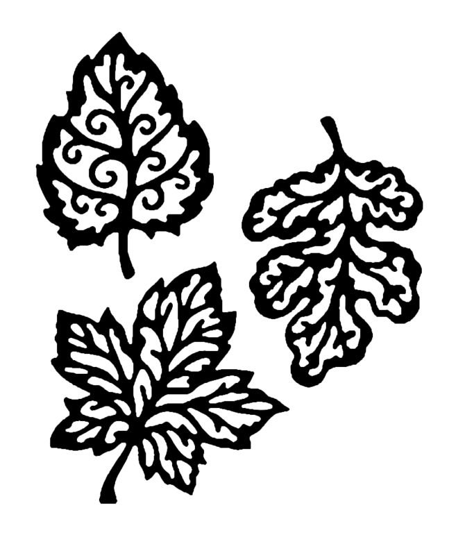 Трафареты "листья"