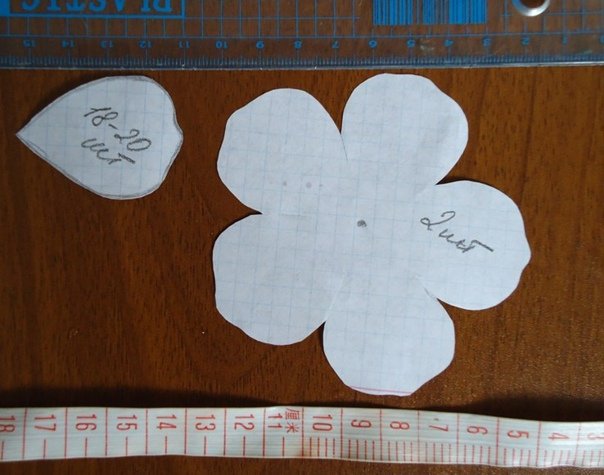 Трафарет яблоневые цветы