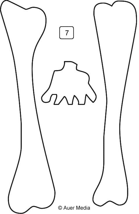 Кости скелета для костюма Кощея