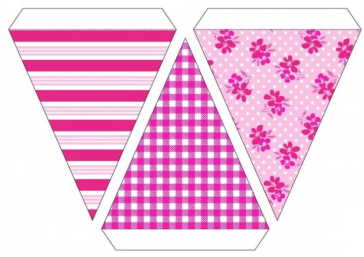 Флажки гирлянда шаблоны для печати