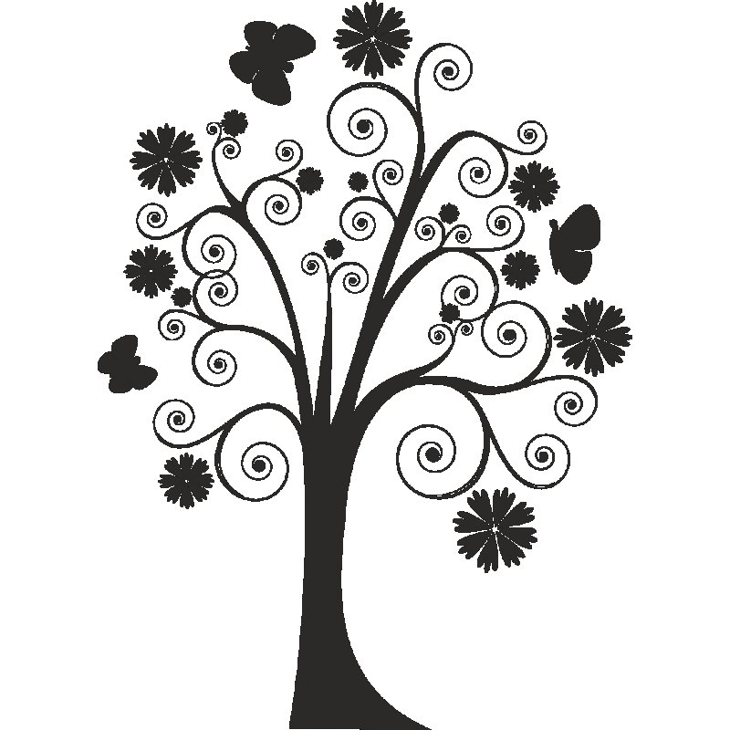 Трафарет "дерево"
