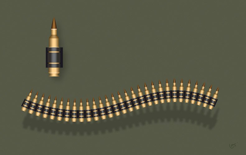 Лента с пулями