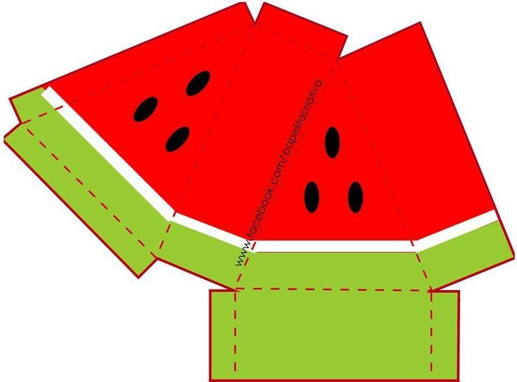 Поделка Арбуз из бумаги