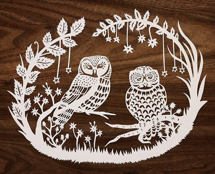 Вытынанка птицы