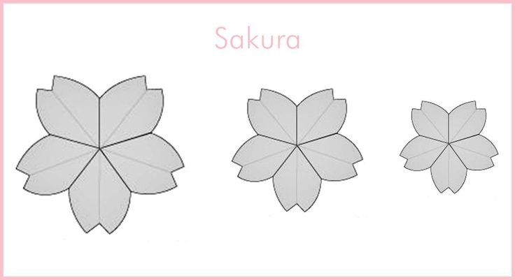Цветы из бумаги трафарет