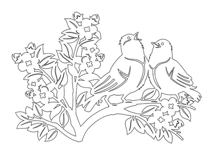 Вытынанки птицы