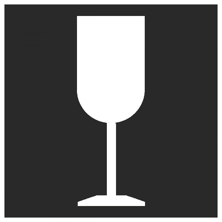 Значок осторожно хрупкое