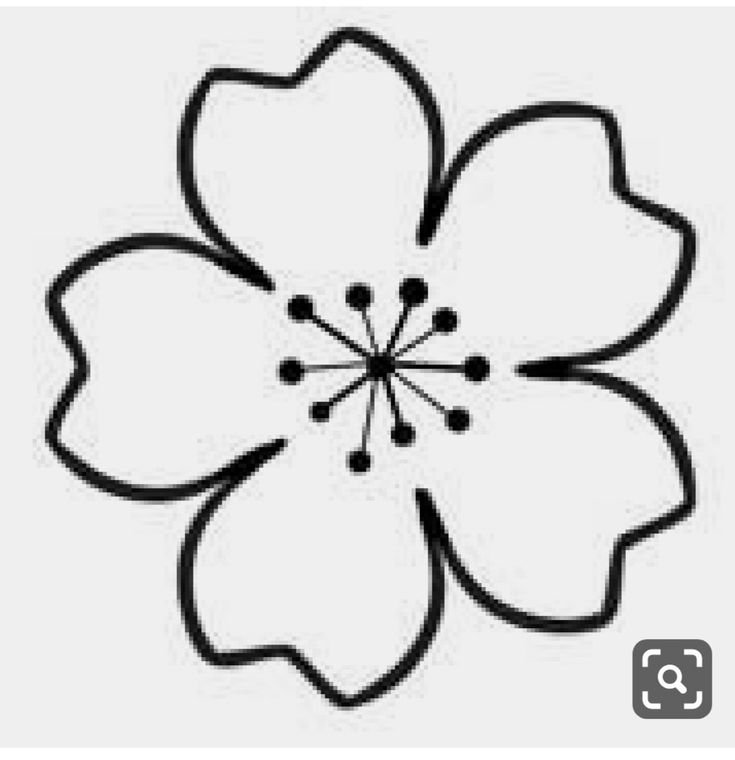 Трафарет цветов для вырезания