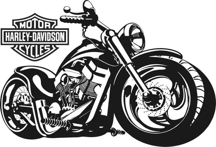Мотоцикл Харлей Дэвидсон эмблема