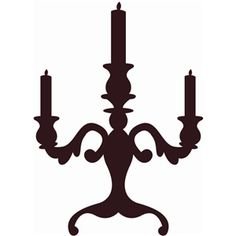 Канделябр трафарет