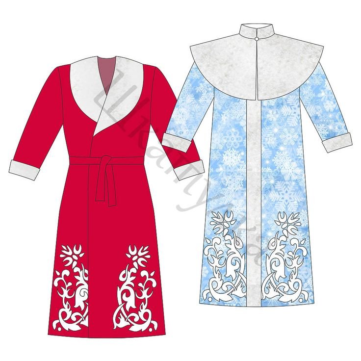 Лекала для пошива костюма Деда Мороза