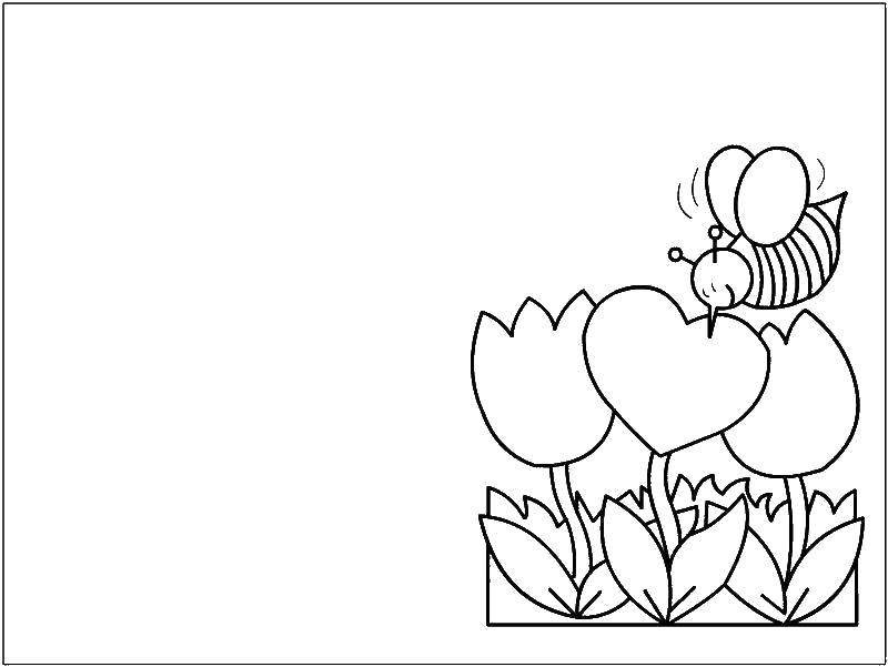 Открытка раскраска с днем рождения