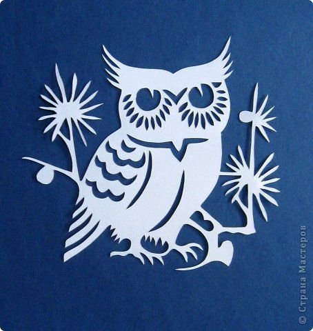 Вытынанки Совушки