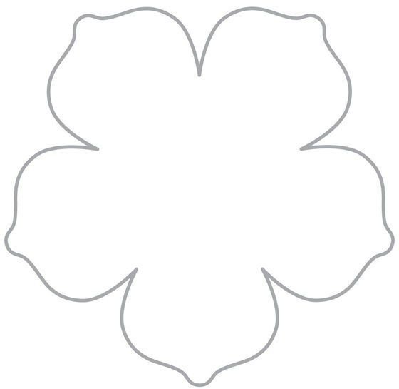 Цветы трафарет для вырезания объемные