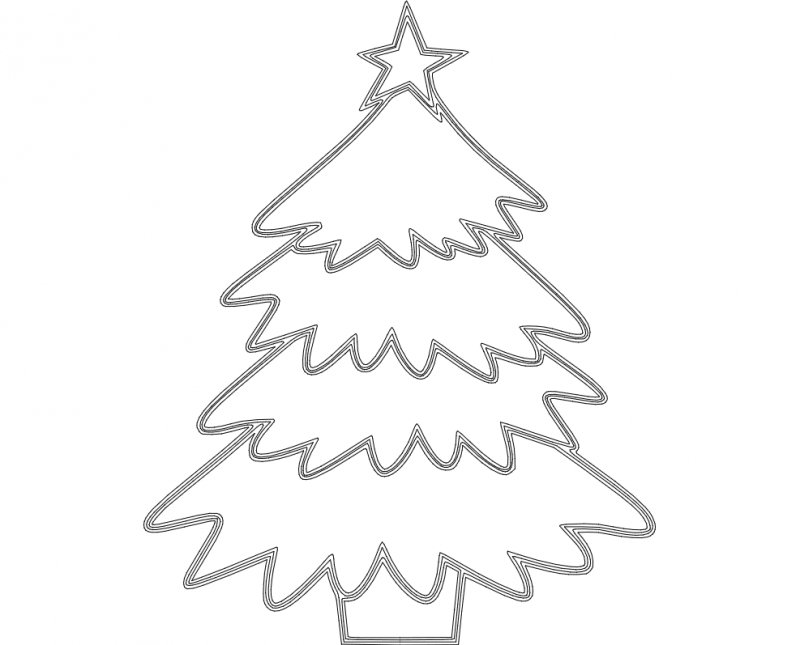 Елочка карандашом