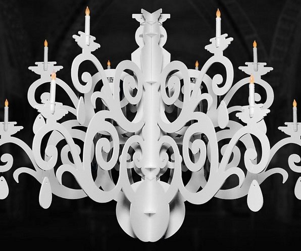 Канделябры из пенопласта