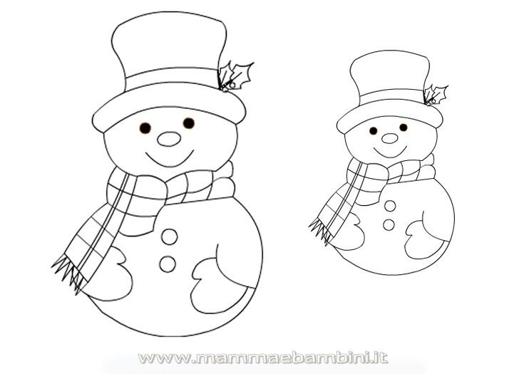 Снеговик эскиз