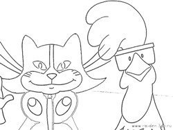 Бременские музыканты раскраска