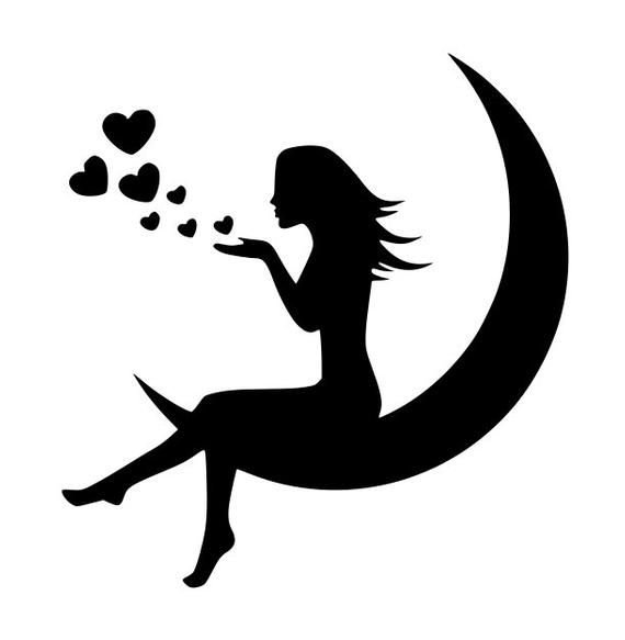 Трафарет девочка с шариками