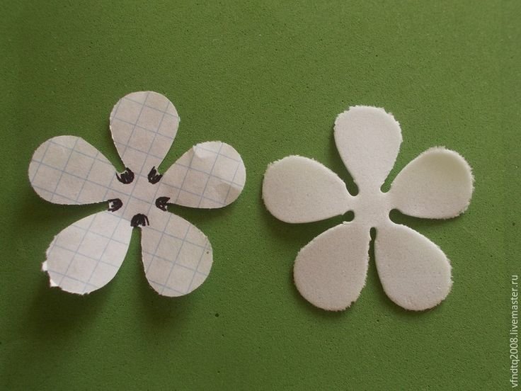 Яблоневый цвет из фоамирана мастер класс