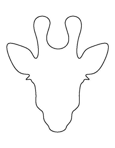 Голова жирафа раскраска