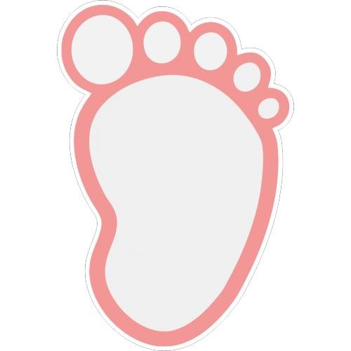 Детская ножка трафарет