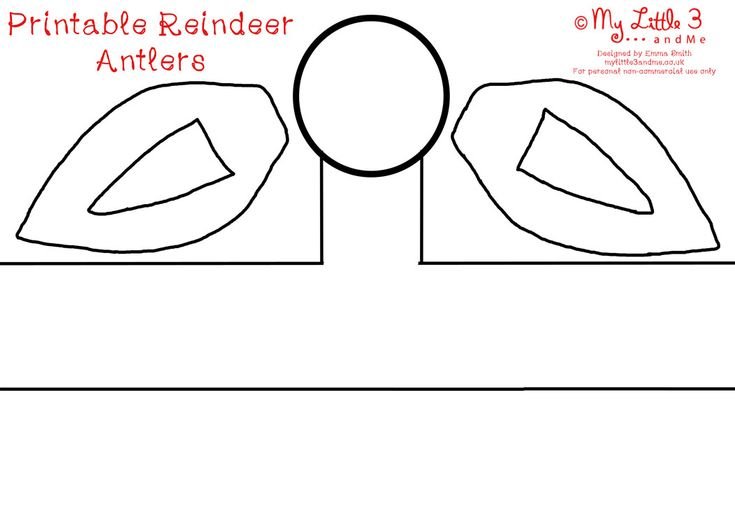 Ушки оленя шаблон