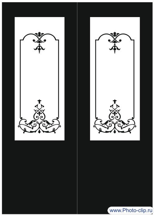 Трафарет на дверь входную