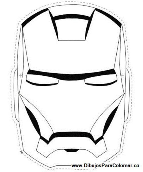 Макет маски железного человека