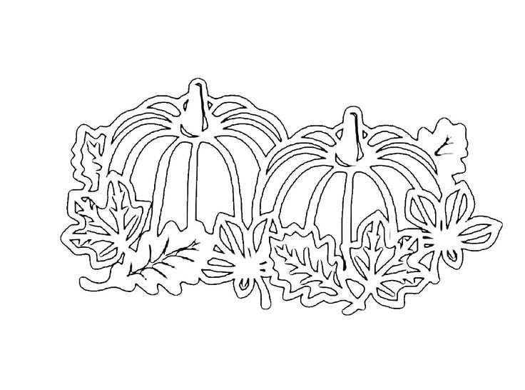 Трафареты на окна осень