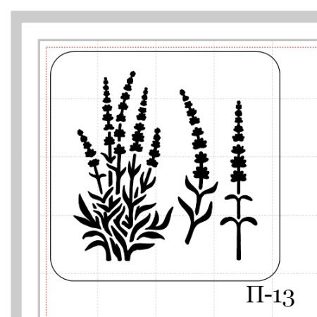 Трафареты для декора Лаванда