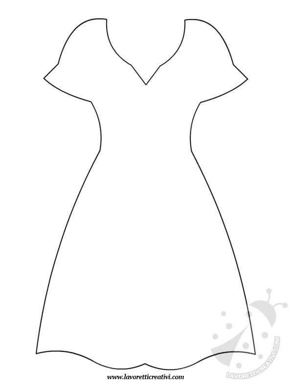 Шаблон платья для детей