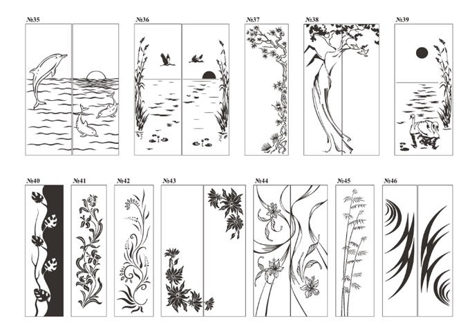 Трафарет для шкафа