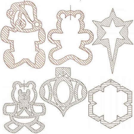 Выпиливание лобзиком новогодние игрушки