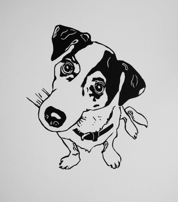 Собака для выжигания