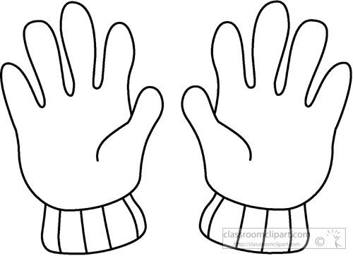 Трафарет ладони для вырезания