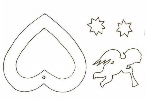 Трафареты для вырезания лобзиком елочные украшения