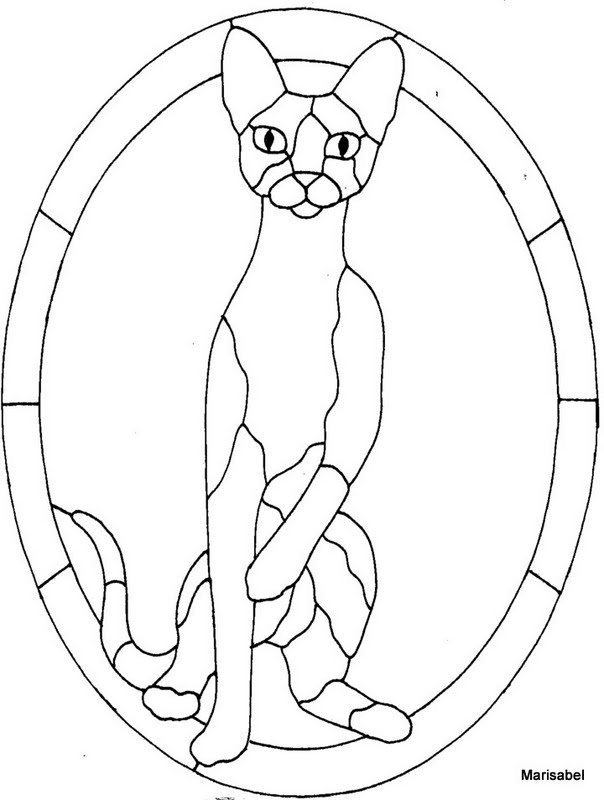 Витраж контур