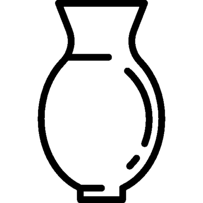 Ваза трафарет для вырезания