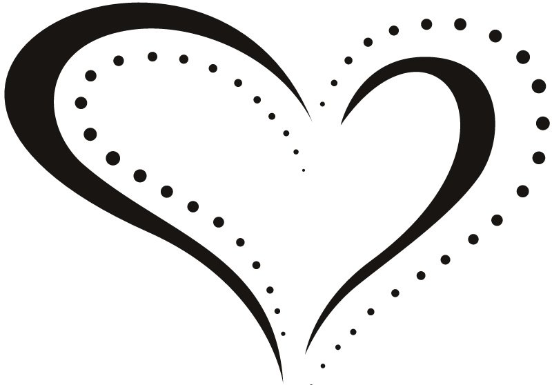 Сердечко контур