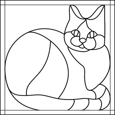 Витражи для детей кошки