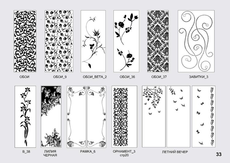 Шкаф с узором на фасаде