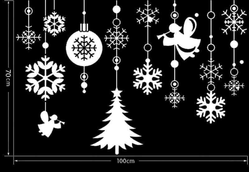 Елка из снежинок на окно