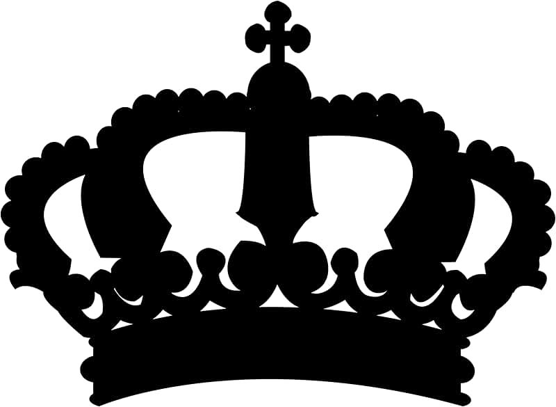 Корона черно белая