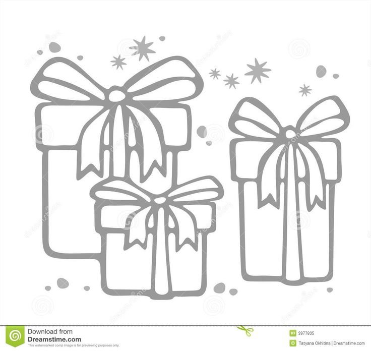 Трафареты на окна подарки