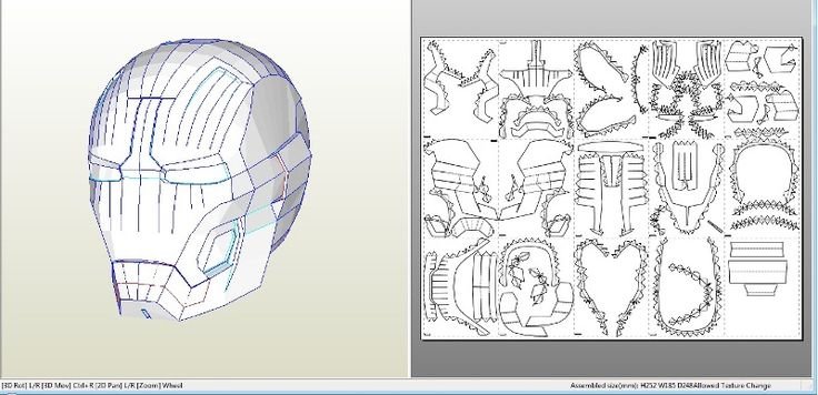 Шлем железного человека Марк 3 пепакура